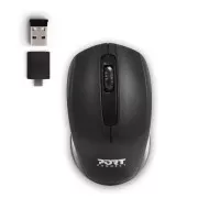 Mouse wireless PORT Birou wireless, dongle USB-A/USB-C, 2, 4Ghz, 1000DPI, negru