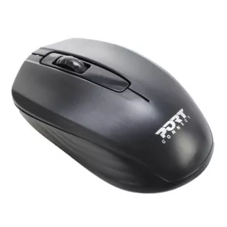 Mouse wireless PORT Birou wireless, dongle USB-A/USB-C, 2, 4Ghz, 1000DPI, negru