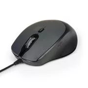 Mouse optic PORT SILENT, USB-A/USB-C, 3600 DPI, negru