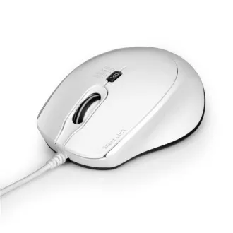Mouse optic PORT SILENT, USB-A/USB-C, 3600 DPI, alb