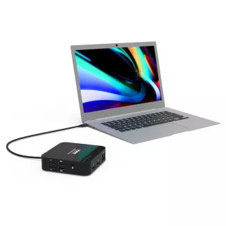 Stație de andocare PORT USB-C 10v1, 2x4K Display Port, 5x USB-A, USB-C 85W PD, Ethernet, SD Stație de andocare PORT USB-C 10v1, 2x4K Display Port, 5x USB-A, USB-C 85W PD, Ethernet, SD