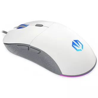 Mouse de gaming ENDORFY GEM Plus Onyx White, USB, ARGB, alb