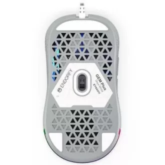 Mouse de gaming ENDORFY GEM Plus Onyx White, USB, ARGB, alb