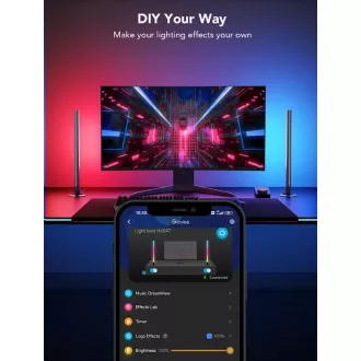 Panouri LED WiFi inteligente Govee pentru gaming + controler dual inteligent