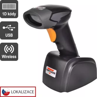 Virtuos Cititor CCD Virtuos HW-311A, fără fir, bază USB, negru