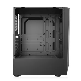 Carcasă 1stCOOL SHARK 1, middle tower, AU, USB 3.0, fără sursă de alimentare, ventilator RGB, panou lateral transparent, negru