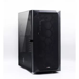 1stCOOL Wind Storm Black MiddleTower, AU, USB3.0, fără sursă de alimentare, negru
