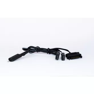 1stCOOL Wind Storm Black MiddleTower ARGB, AU, USB3.0, fără sursă de alimentare, ventilator RGB, panou lateral transparent, negru