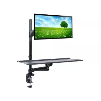 Suport pentru monitor de birou cu raft pentru tastatură Fiber Mounts M68C1