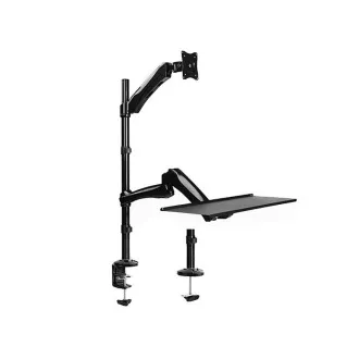 Suport pentru monitor de birou cu raft pentru tastatură Fiber Mounts M68C1