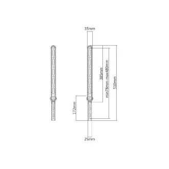 Suport suplimentar pentru bara de sunet pentru suporturi TV Fiber Mounts M9C12