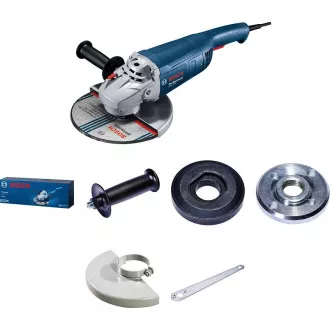 BOSCH GWS 2200, polizor unghiular, 2.200 W, 6.500 - 6.500 rpm, 230 mm, întrerupător cu blocare