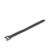 Curele Velcro C-Tech CABLEXPERT, 210 mm, negre, 100 buc per pachet