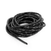 C-Tech CABLEXPERT spirală de tensionare a cablului, 12mm, 10 m, negru