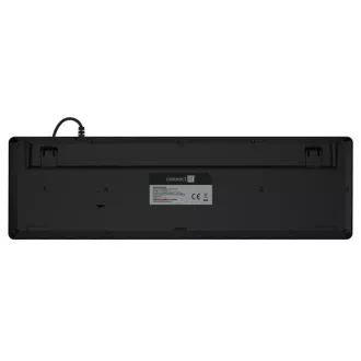 CONNECT IT DOODLE tastatură USB cu fir alb cu iluminare din spate pentru birou, versiunea CZ SK, NEGRU CONNECT IT DOODLE tastatură USB cu fir alb cu iluminare din spate pentru birou, versiunea CZ SK, NEGRU
