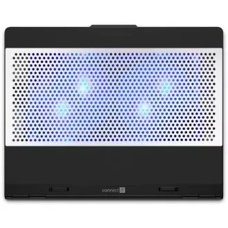 Placă de răcire pentru laptop CONNECT IT FrostBlast cu iluminare din spate albastră, NEGră Placă de răcire pentru laptop CONNECT IT FrostBlast cu iluminare din spate albastră, NEGră