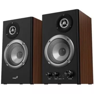 Difuzoare GENIUS SP-HF1200B, 2.0, 36W, din lemn, negru-maroniu