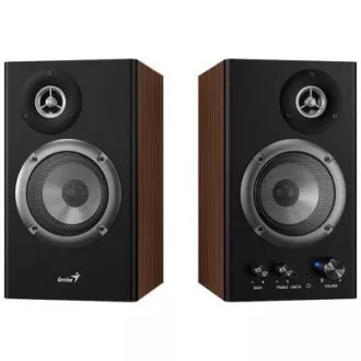 Difuzoare GENIUS SP-HF1200B, 2.0, 36W, din lemn, negru-maroniu