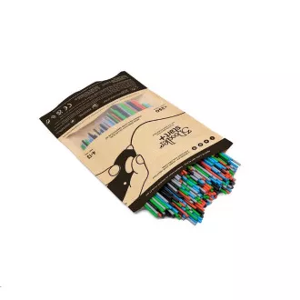 3Doodler refill ECO-PCL pentru stilou 3D Start  250pcs - negru, roșu, gri, albastru