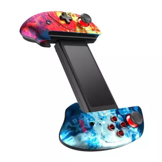 Controler de gaming iPega PG-9083B cu suport MT/TB pentru Android/iOS/Nintendo Switch/Windows/PS 3, culoare flacără Controler de gaming iPega PG-9083B cu suport MT/TB pentru Android/iOS/Nintendo Switch/Windows/PS 3, culoare flacără