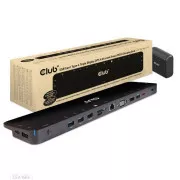 Stație de andocare Club3D USB-C 14v1, 1xDP, 1xHDMI, 1xVGA, 2xUSB-C, 5xUSB, 1xRJ45, 1x3.5mm, gri