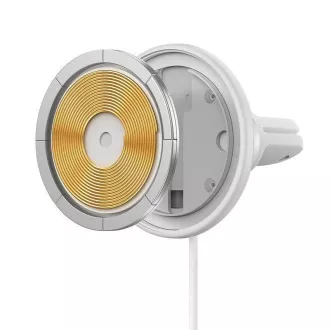 Baseus CW01 suport magnetic cu încărcare wireless (pentru grila de ventilație) 15W 25W, alb