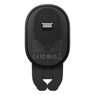 Baseus Stable Pro Car Holder (ventilație) cu încărcare wireless 15W, negru