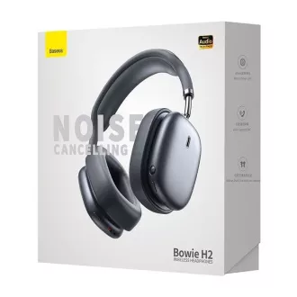 Baseus Bowie Bowie H2 TWS căști over-ear Bluetooth 5.2 fără fir, gri