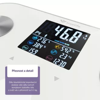 TrueLife FitScale W6 BT - Cantar bluetooth cu impedanta bioelectrica - alb TrueLife FitScale W6 BT - Cantar bluetooth cu impedanta bioelectrica - alb