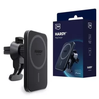 Suport auto 3mk HARDY MagCharger, încărcare wireless 15W, MagSafe