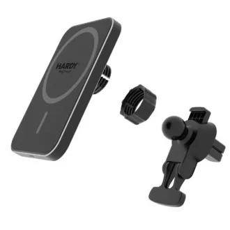 Suport auto 3mk HARDY MagCharger, încărcare wireless 15W, MagSafe