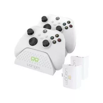 VENOM VS2871 Xbox Series S/X & One White Twin Docking Station   2 baterii