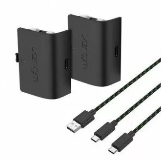 VENOM VS2882 Xbox Series S/X & One Black Twin Battery Pack   cablu de 3 metri