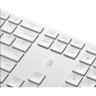HP 650 Wireless Keyboard & Mouse- CZ/SK tastatură și mouse, alb