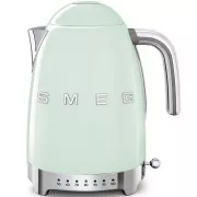Fierbător electric Smeg KLF04PGEU, 1, 7 l (7 cești), 2400 W, stil anii '50, control al temperaturii, 7 programe, verde pastelat