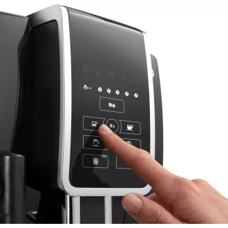 Mașină de cafea automată DeLonghi Dinamica ECAM 350.50.B, 15 bar, 1450 W, râșniță încorporată, sistem de lapte, ceașcă dublă Mașină de cafea automată DeLonghi Dinamica ECAM 350.50.B, 15 bar, 1450 W, râșniță încorporată, sistem de lapte, ceașcă dublă