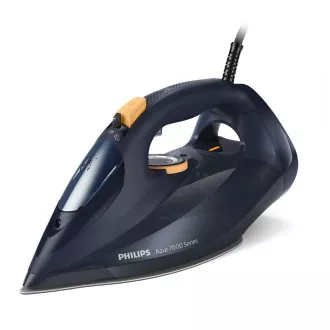 Fier de călcat cu aburi Philips DST7060/20, 3000 W, oprire automată, stropire, albastru/galben