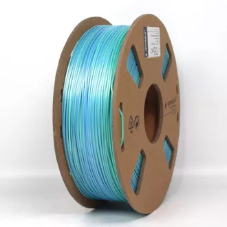 GEMBIRD Fir de imprimare (filament) PLA, 1, 75mm, 1kg, curcubeu de mătase, albastru/verde GEMBIRD Fir de imprimare (filament) PLA, 1, 75mm, 1kg, curcubeu de mătase, albastru/verde