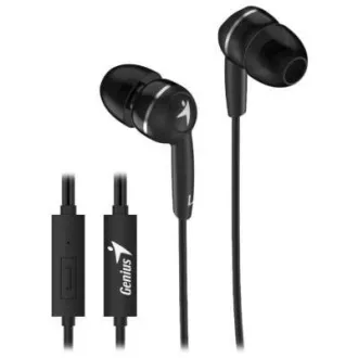 Căști GENIUS HS-M320, cu cască, jack de 4 pini 3, 5 mm, negru