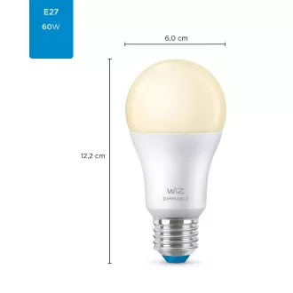 PHILIPS WiZ WiZ Dimmable 60W E27 A60 - bec reglabil