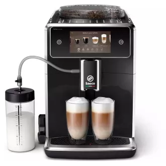 SAECO SM8780/00 Xelsis Deluxe, aparat de cafea cu ecran tactil, recipient pentru lapte, 2 cești deodată, 6 programe, negru SAECO SM8780/00 Xelsis Deluxe, aparat de cafea cu ecran tactil, recipient pentru lapte, 2 cești deodată, 6 programe, negru