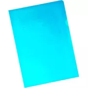 Coperta A4 "L" albastru 180mic 10buc