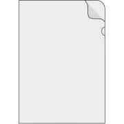 Coperta A5 "L" PVC transparent 150mic 100buc 4100