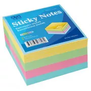 Pad autoadeziv 75x75mm 4 culori pastelate 4x100 coli Auro