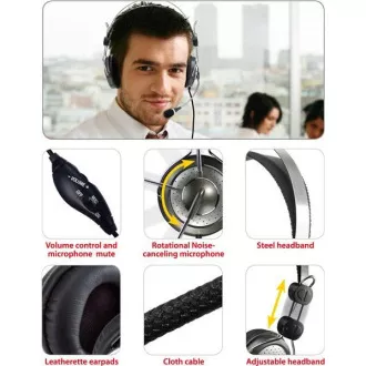 Căști GENIUS cu microfon HS-04SU