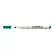 Marker Centropen 2739 pentru textile varf cilindric verde 3,5 mm