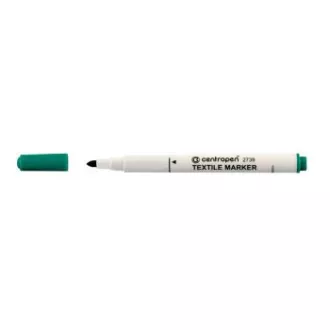 Marker Centropen 2739 pentru textile varf cilindric verde 3,5 mm Marker Centropen 2739 pentru textile varf cilindric verde 3,5 mm