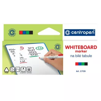 Marker Centropen 2709/4 pentru table albe 4 culori varf cilindric 1,8 mm Marker Centropen 2709/4 pentru table albe 4 culori varf cilindric 1,8 mm