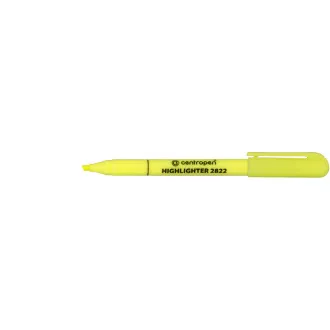 Evidențiator Centropen 2822 galben vârf de pană lățime 1-3mm