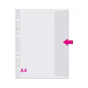 Coperta A4 cu clapă transparent PH 203 eurobalama 110mic 10buc